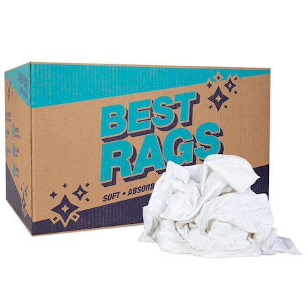 Monarch R-W39 Sheet Reclaimed Rags White - 25lb Box R1-W39-25
